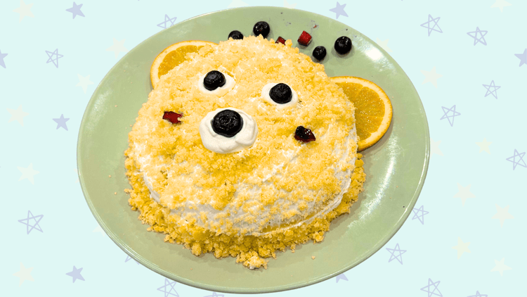 ふわふわくまケーキ