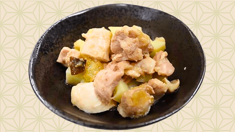 おろし梨の柔らか鶏煮込み