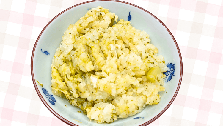 ブロッコリーの味噌炊き込みご飯