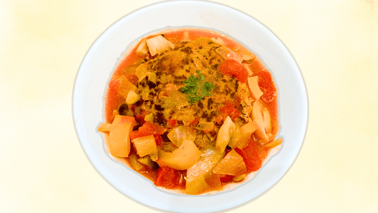 トマト煮込みハンバーグ