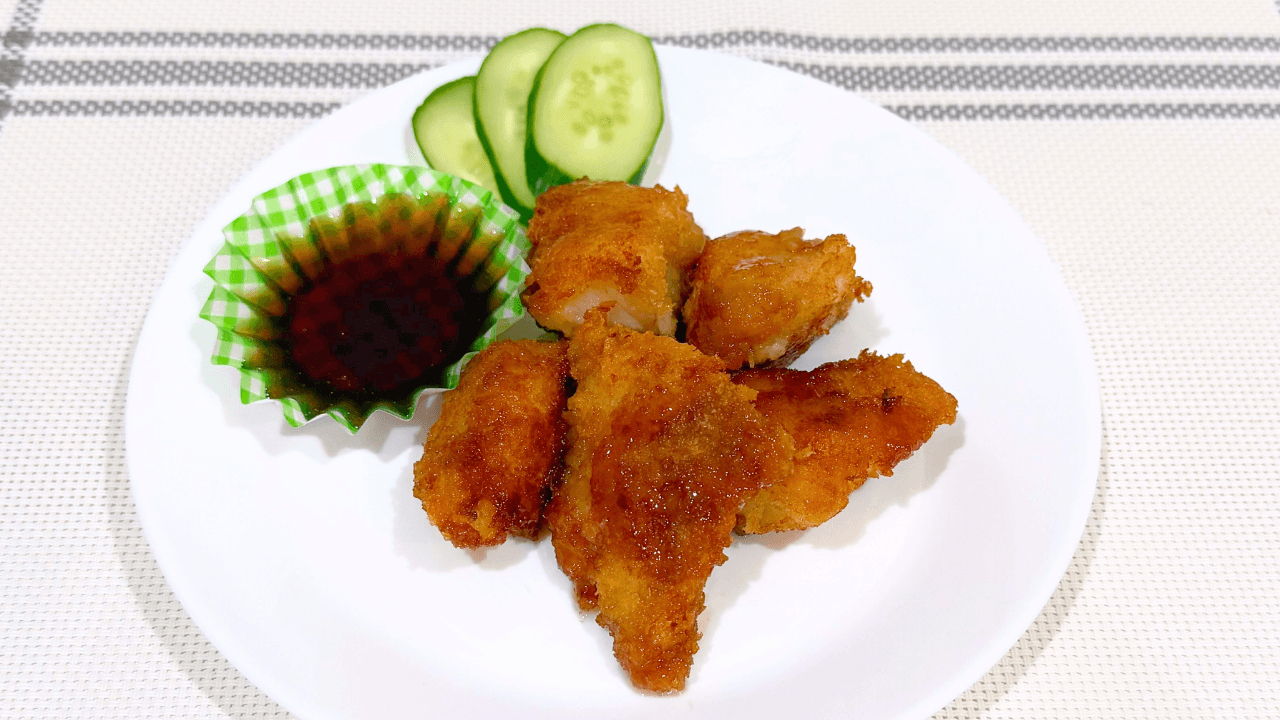 タラのフライみたらしあんかけ