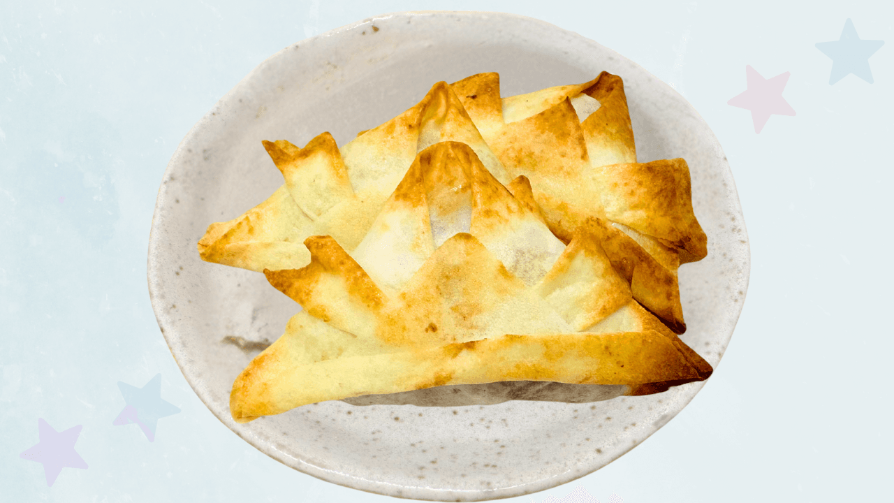 柏餅風かぶと春巻き