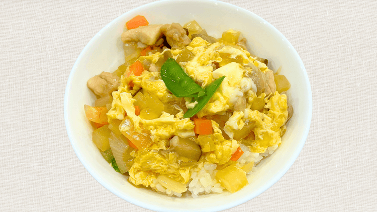 コロコロお野菜の親子丼