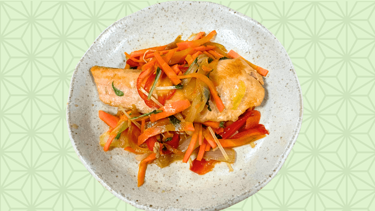 焼くだけワンパン！鮭の南蛮漬け
