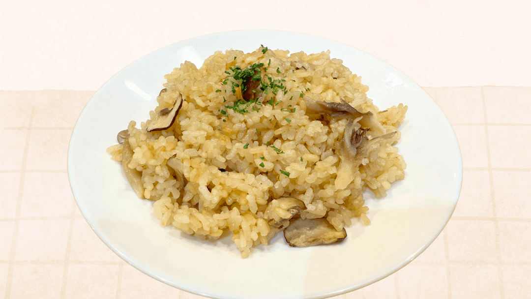 炊飯器で簡単！きのこピラフ