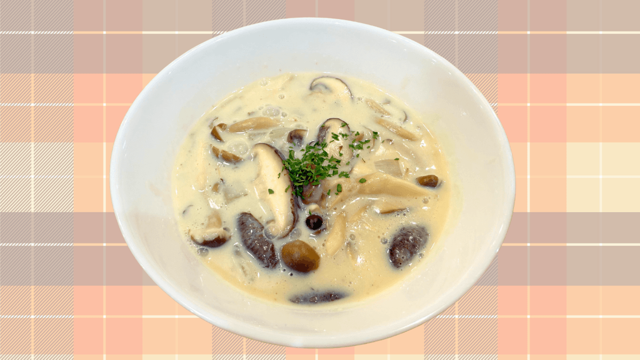 きのこの豆乳シチュー