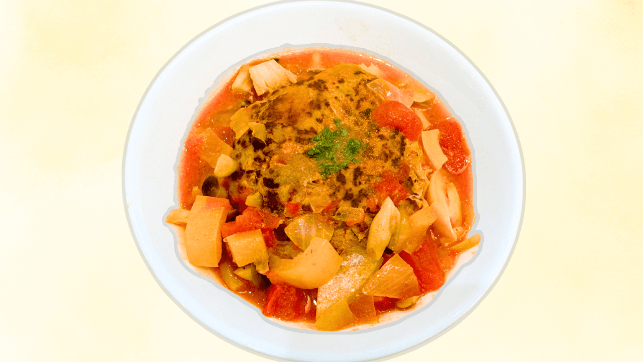 トマト煮込みハンバーグ