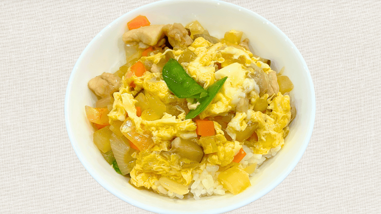 コロコロお野菜の親子丼